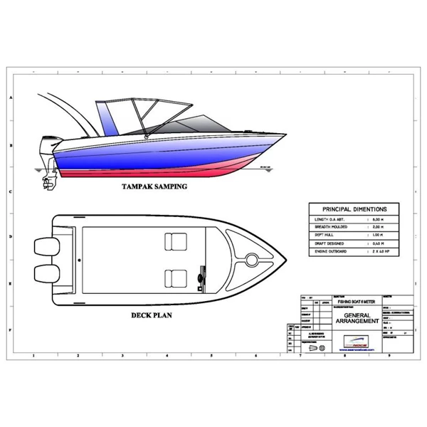 Speed Boat Kapal Mancing (Fishing Boat) Seri FBI.0620.SF