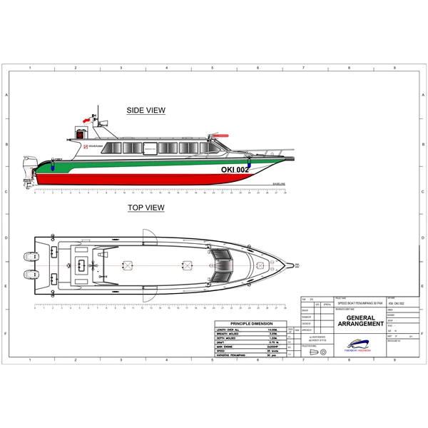 Luxury passenger speed boat